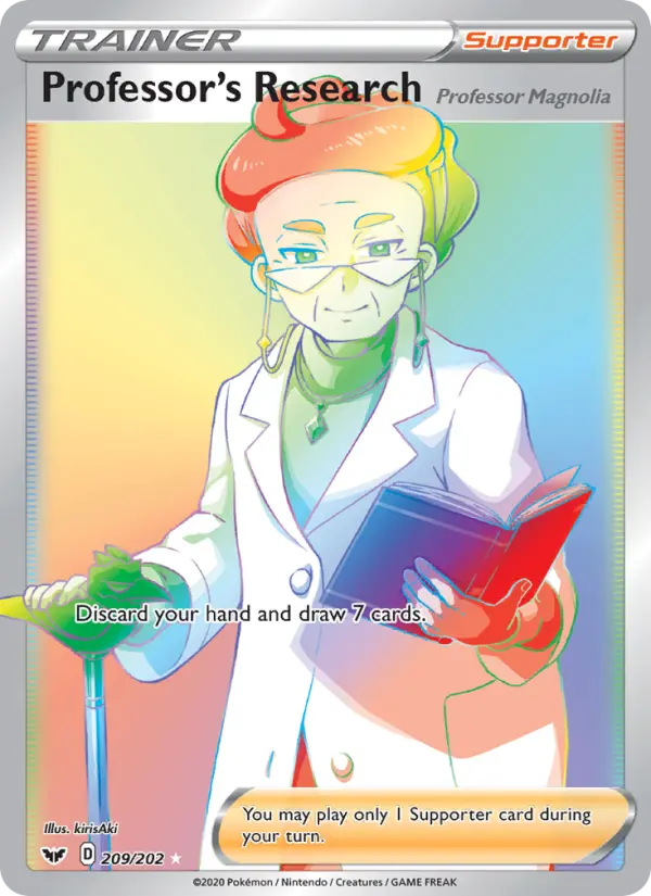Professor's Research (Professor Magnolia) Pokemon card from Sword & Shield