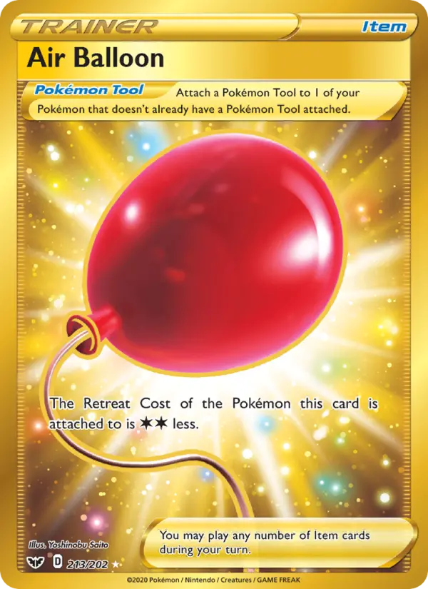Air Balloon Pokemon card from Sword & Shield