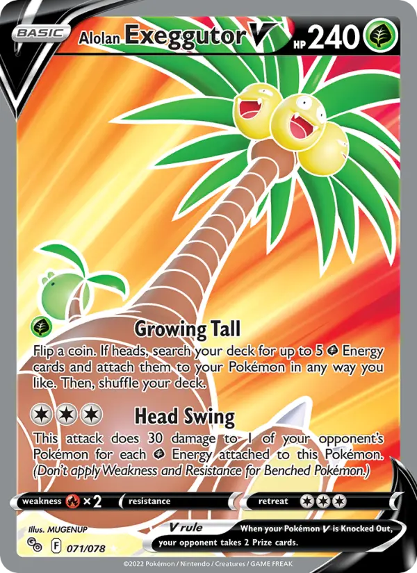 Alolan Exeggutor V from swsh10.5