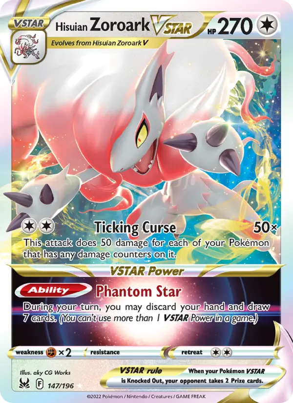 Hisuian Zoroark VSTAR from swsh11