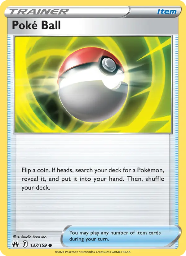 Poké Ball Pokemon card from Crown Zenith