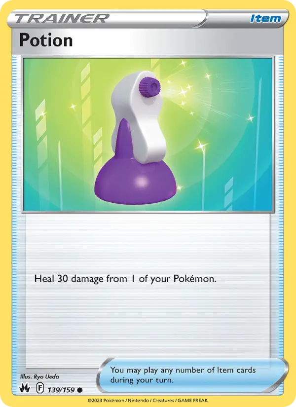 Potion Pokemon card from Crown Zenith