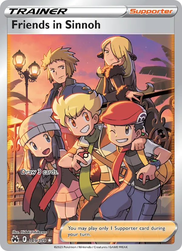 Friends in Sinnoh Pokemon card from Crown Zenith