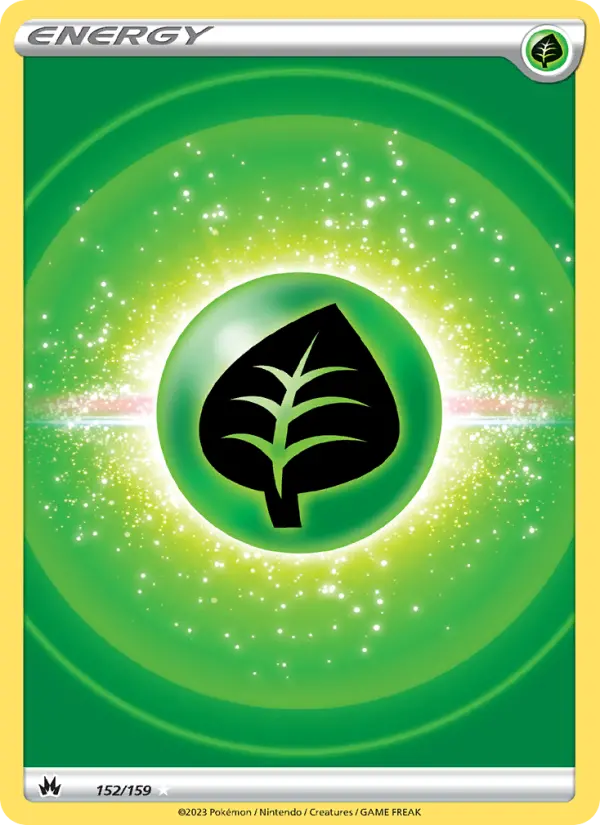 Grass Energy Pokemon card from Crown Zenith