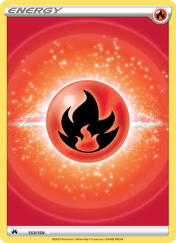 Fire Energy Pokemon card from Crown Zenith