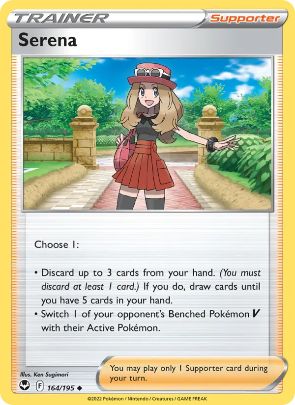 Serena Pokemon card from Silver Tempest