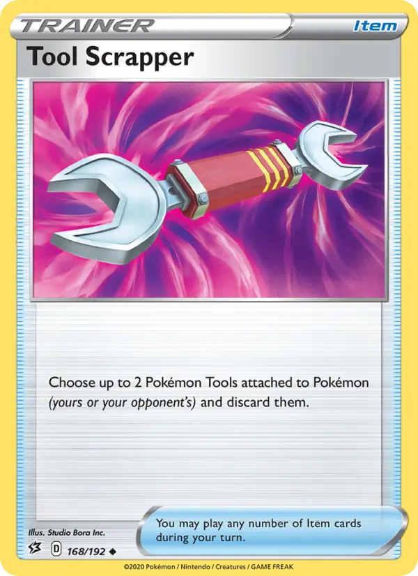 Tool Scrapper Pokemon card from Rebel Clash