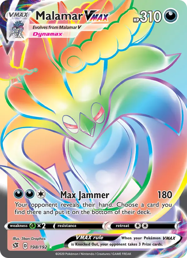 Malamar VMAX Pokemon card from Rebel Clash