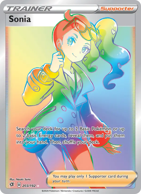 Sonia Pokemon card from Rebel Clash