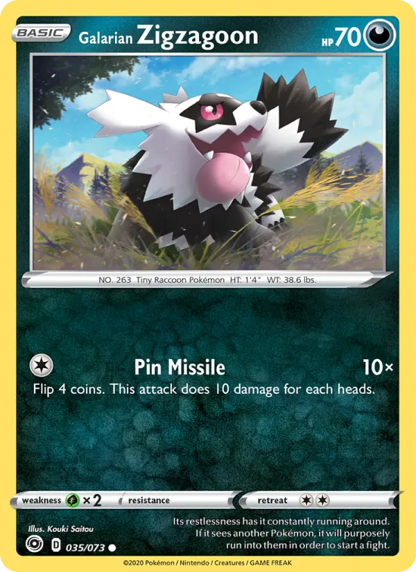 Galarian Zigzagoon from swsh3.5