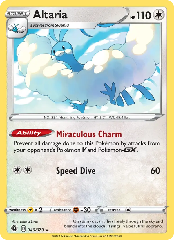 Altaria from swsh3.5