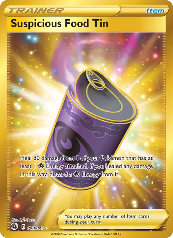 Suspicious Food Tin Pokemon card from Champion's Path