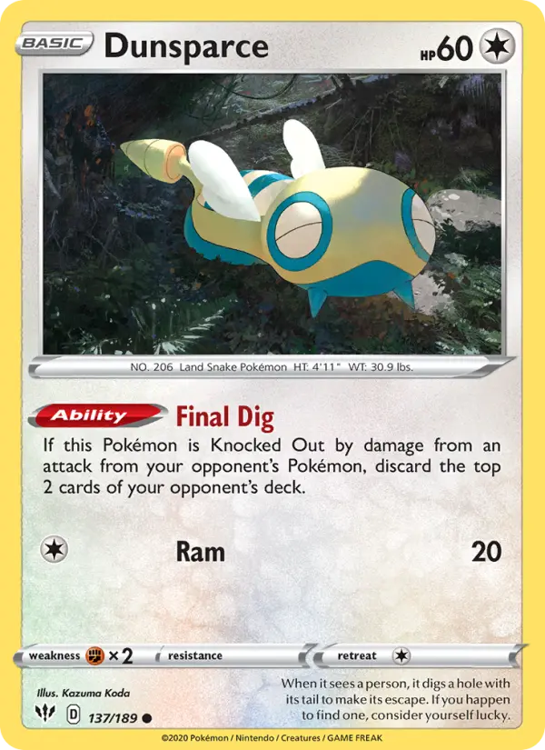 Dunsparce from swsh3