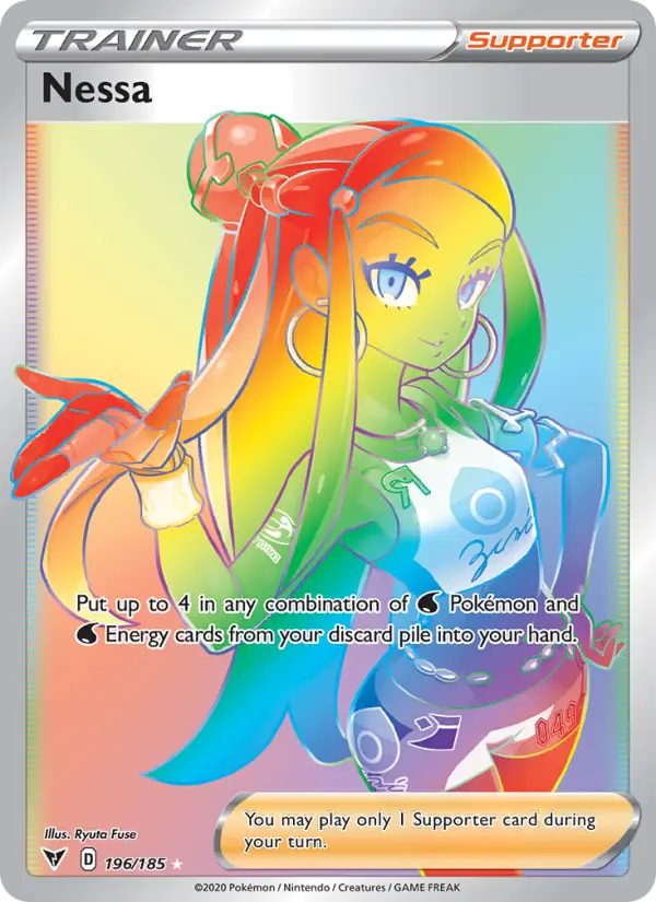 Nessa Pokemon card from Vivid Voltage