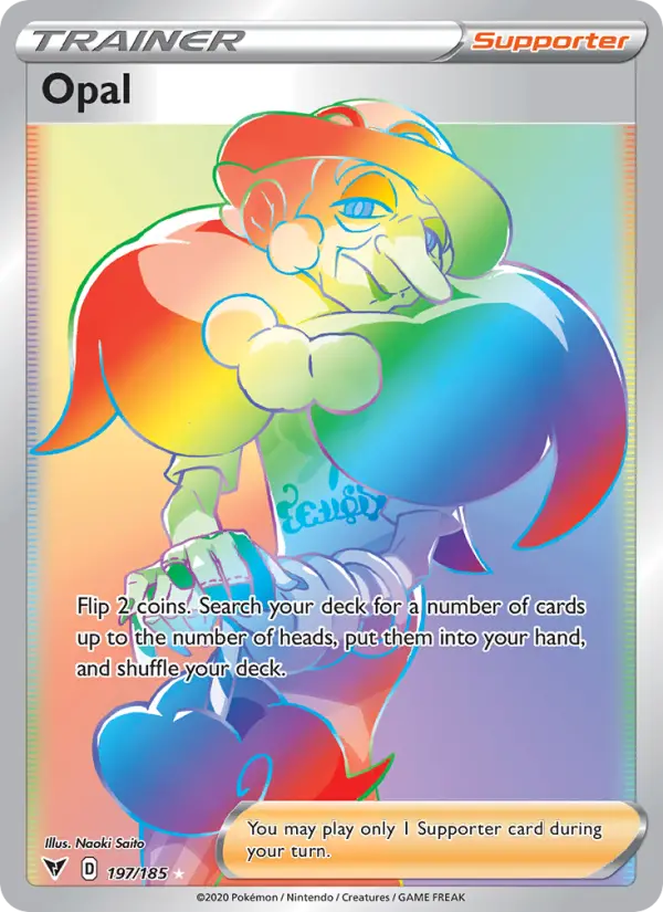 Opal Pokemon card from Vivid Voltage