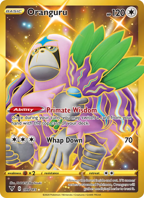 Oranguru Pokemon card from Vivid Voltage