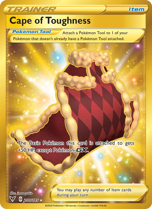 Cape of Toughness Pokemon card from Vivid Voltage