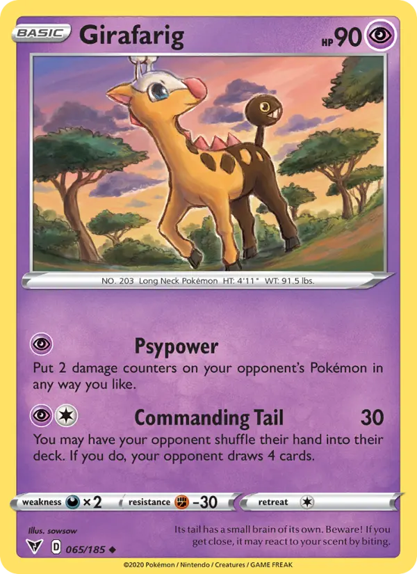 Girafarig from swsh4