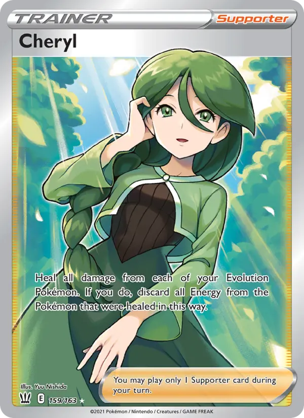 Cheryl Pokemon card from Battle Styles