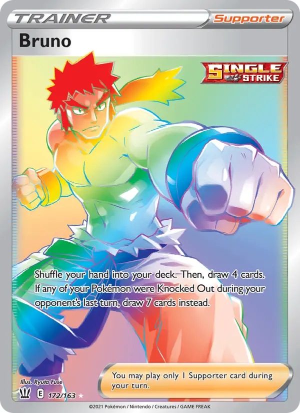 Bruno Pokemon card from Battle Styles