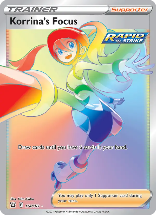 Korrina's Focus Pokemon card from Battle Styles