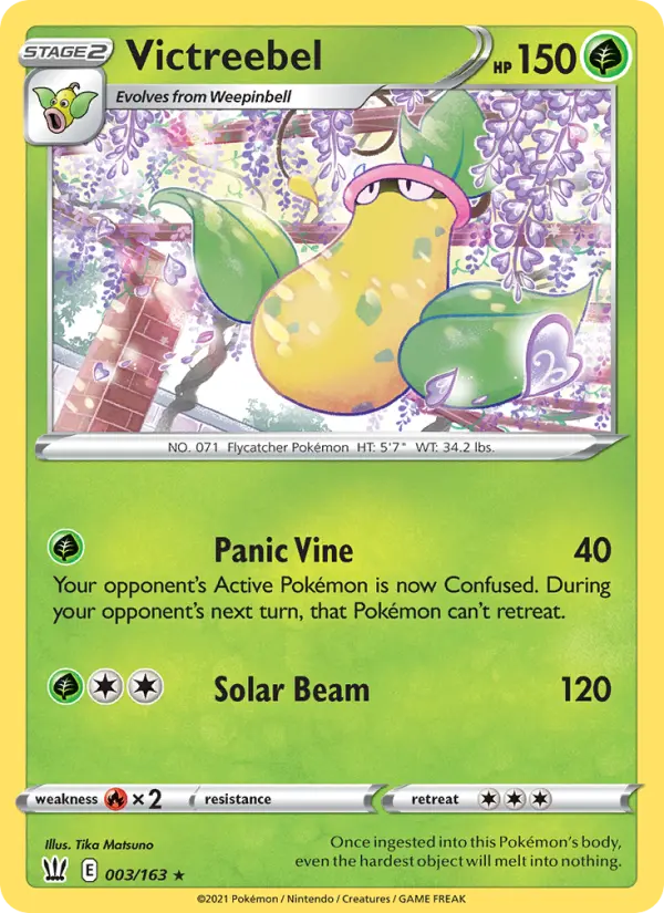 Victreebel Pokemon card from Battle Styles