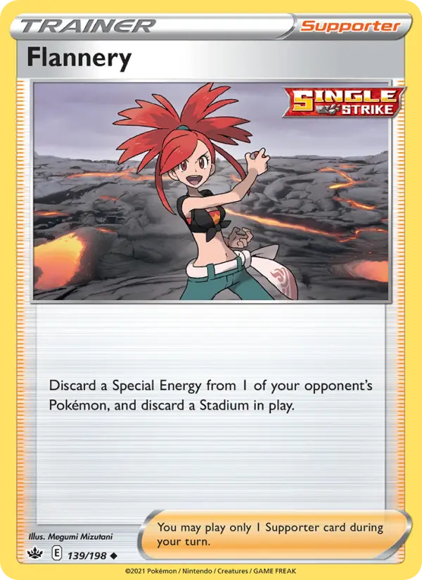 Flannery Pokemon card from Chilling Reign