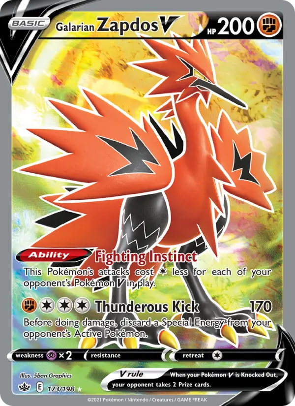 Galarian Zapdos V from swsh6
