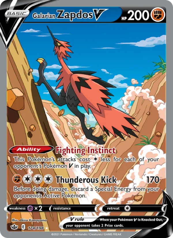 Galarian Zapdos V from swsh6