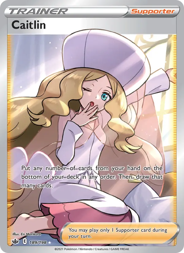 Caitlin Pokemon card from Chilling Reign