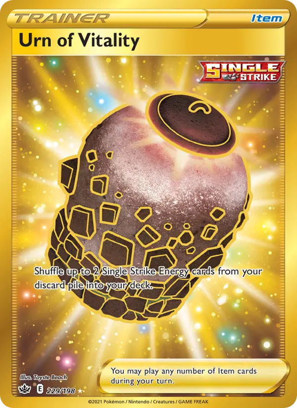 Urn of Vitality Pokemon card from Chilling Reign