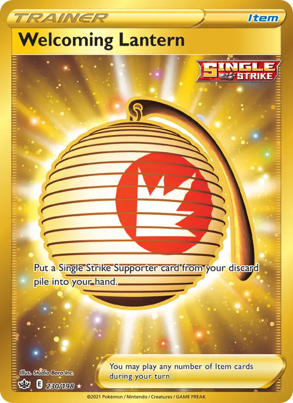 Welcoming Lantern Pokemon card from Chilling Reign