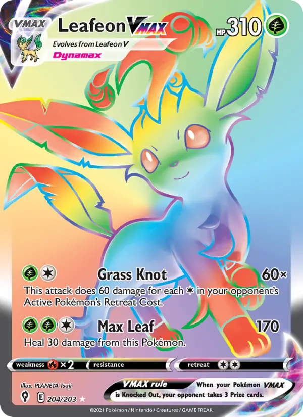 Leafeon VMAX from swsh7