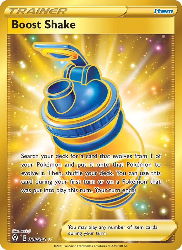 Boost Shake Pokemon card from Evolving Skies