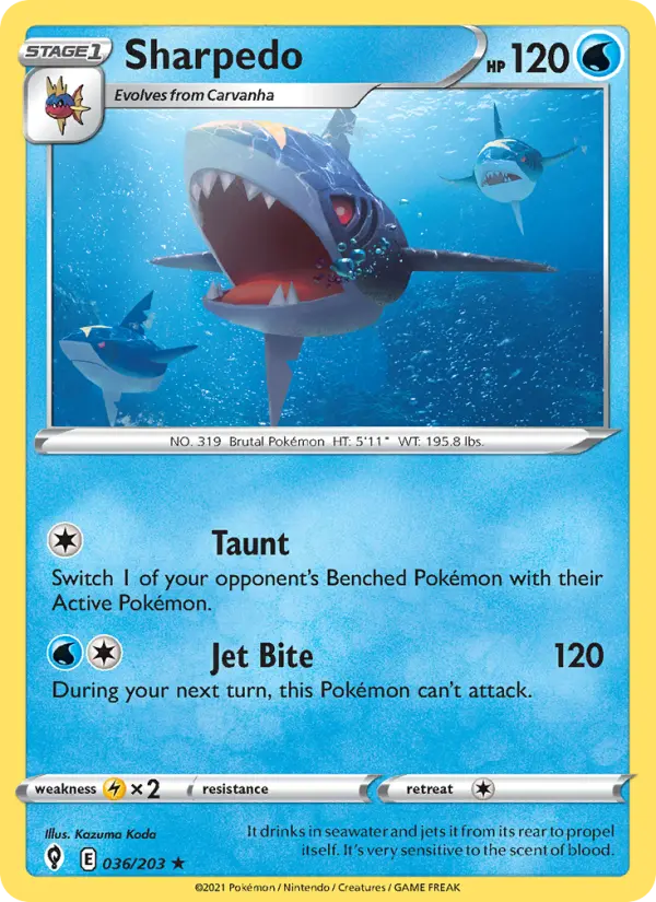 Sharpedo from swsh7
