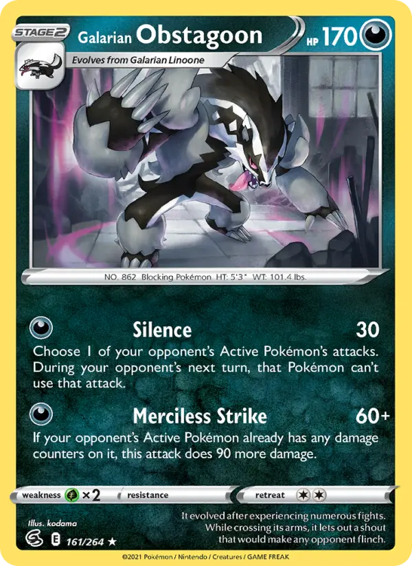 Galarian Obstagoon from swsh8