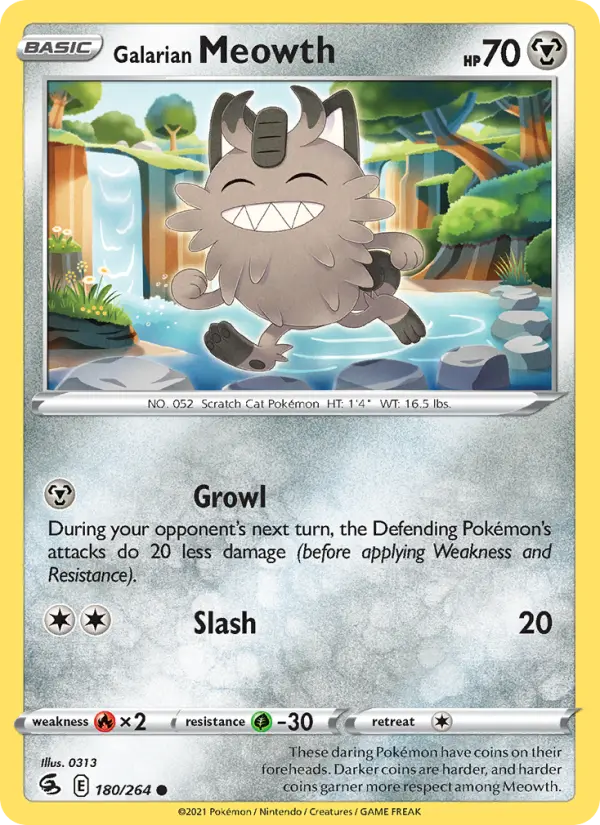 Galarian Meowth from swsh8
