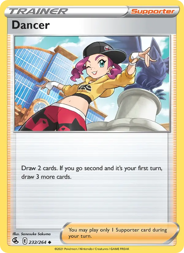 Dancer Pokemon card from Fusion Strike