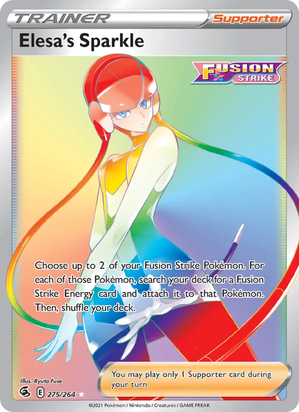 Elesa's Sparkle Pokemon card from Fusion Strike