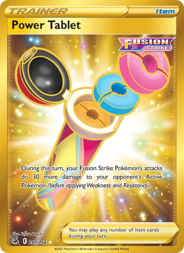 Power Tablet Pokemon card from Fusion Strike