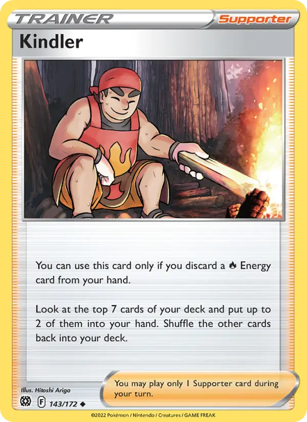 Kindler Pokemon card from Brilliant Stars
