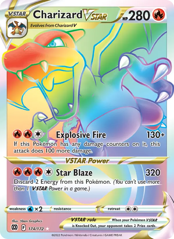 Charizard VSTAR Pokemon card from Brilliant Stars