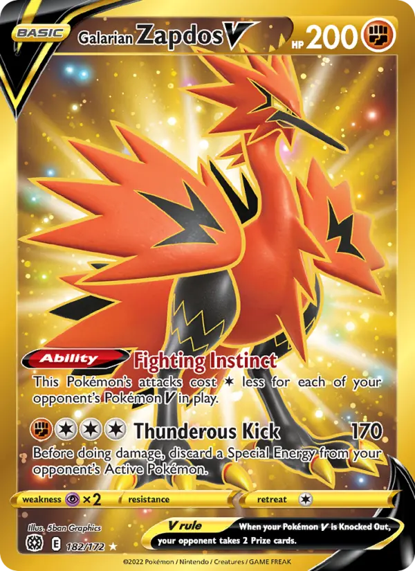 Galarian Zapdos V from swsh9