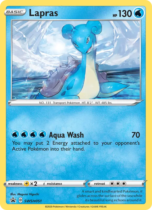 Lapras Pokemon card from SWSH Black Star Promos