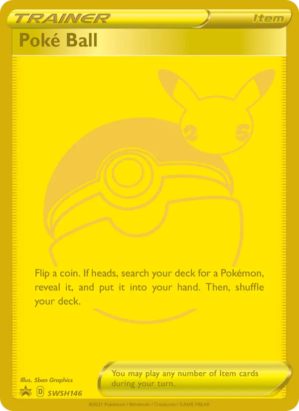 Poké Ball Pokemon card from SWSH Black Star Promos