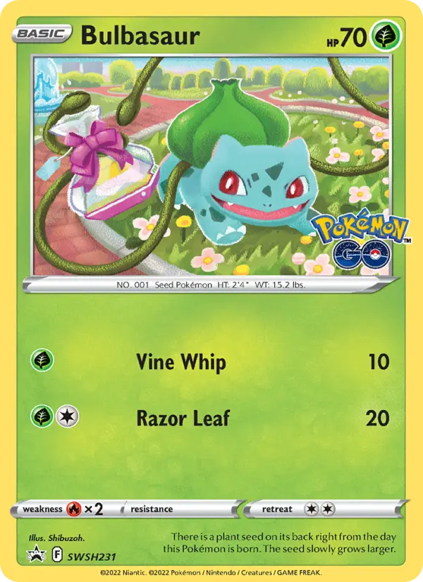 Bulbasaur Pokemon card from SWSH Black Star Promos