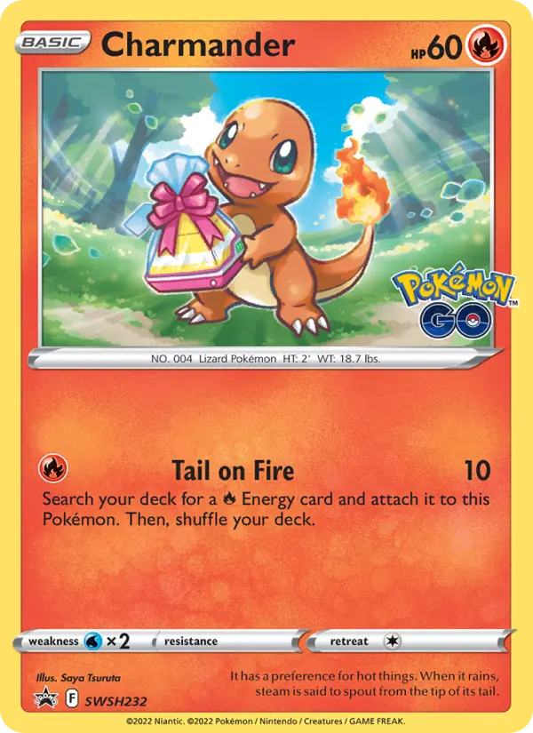Charmander Pokemon card from SWSH Black Star Promos