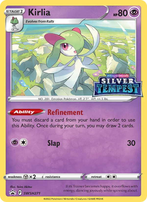 Kirlia Pokemon card from SWSH Black Star Promos
