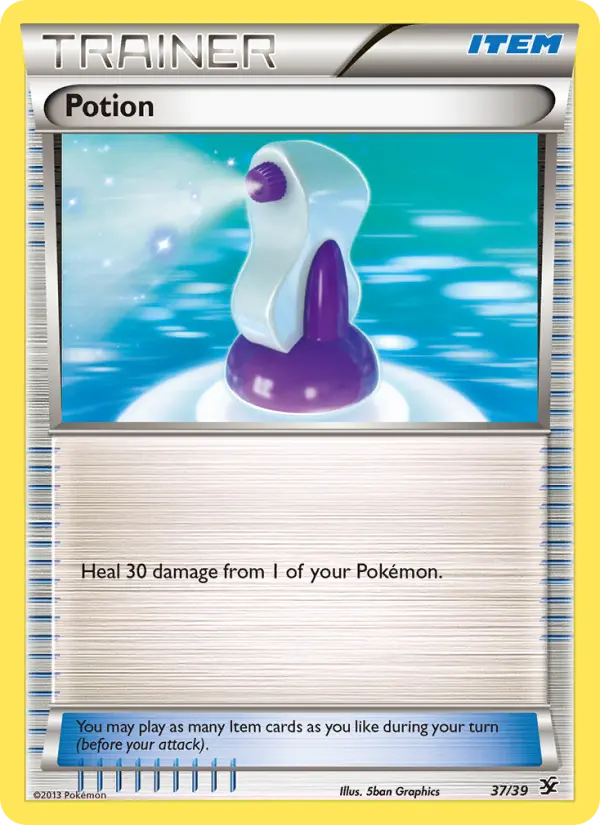 Potion Pokemon card from Kalos Starter Set