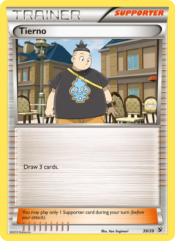 Tierno Pokemon card from Kalos Starter Set